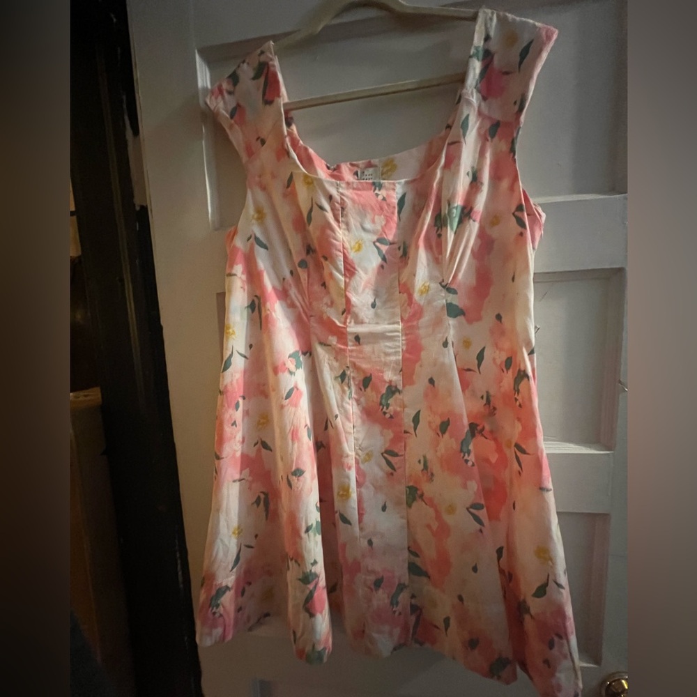 A New Day Pink and Yellow Floral Dress